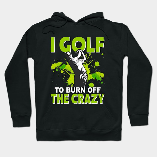 Golfer On Fairway With Wedges And Golf Bag Hoodie by gdimido